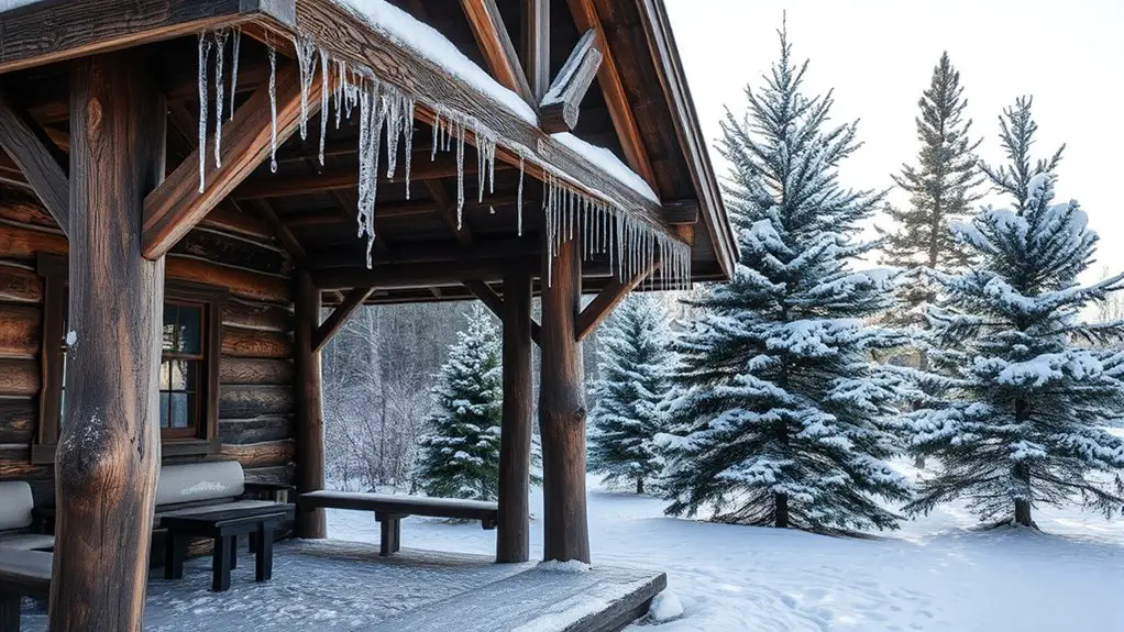 cozy winter retreat gazebo