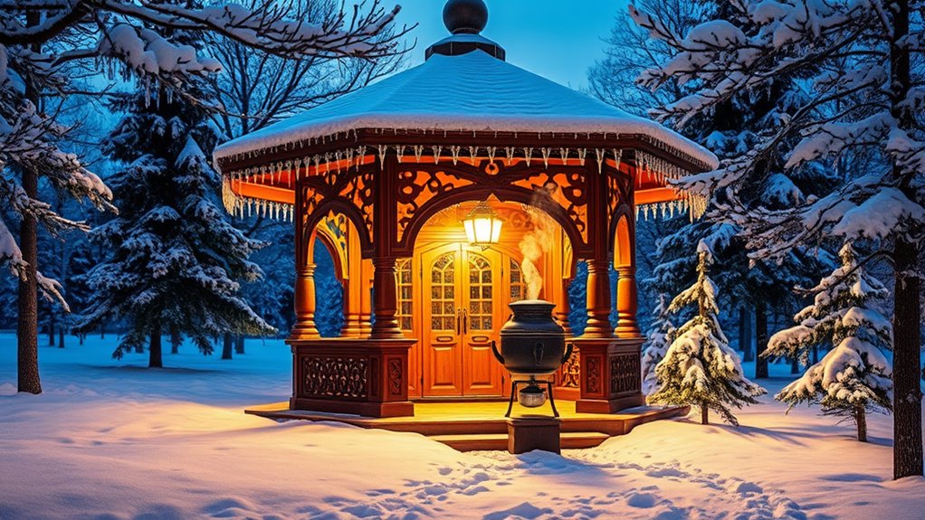 cozy winter tea retreat