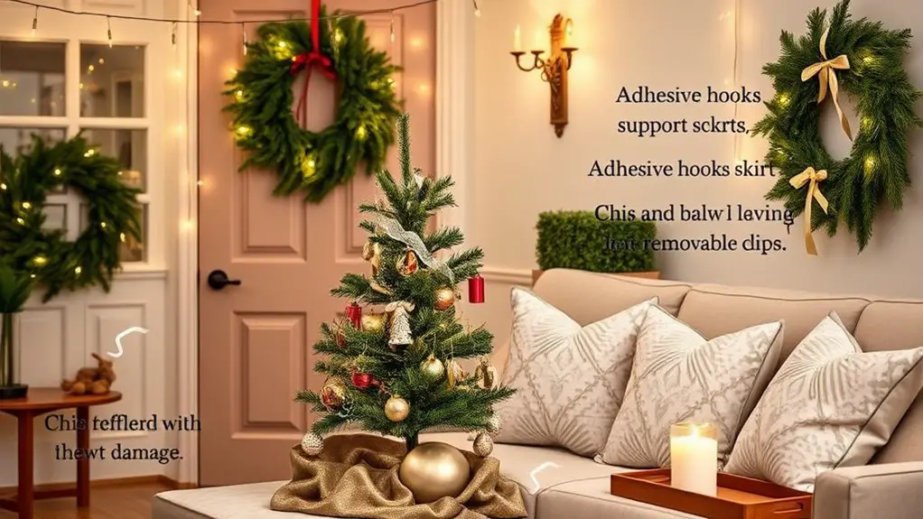 damage free holiday decorating tips
