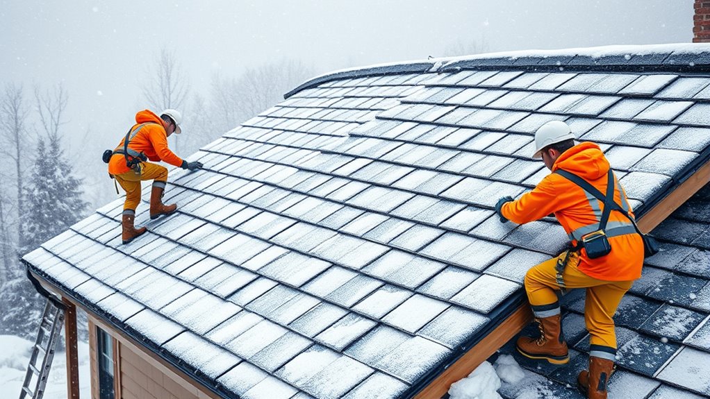 double layer snow roofing