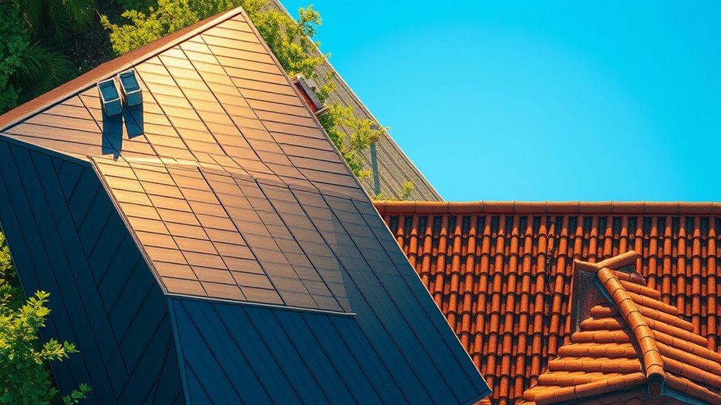 efficient heat retaining roofing materials