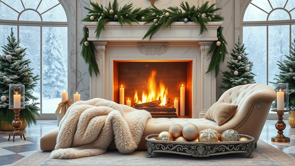 elegant winter marble decor