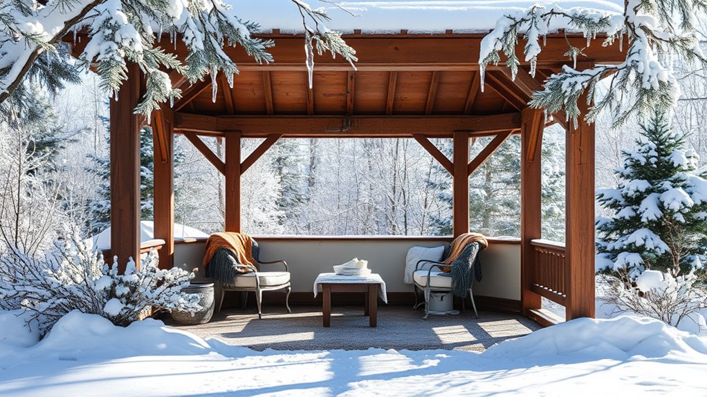 enclosing gazebo for winter