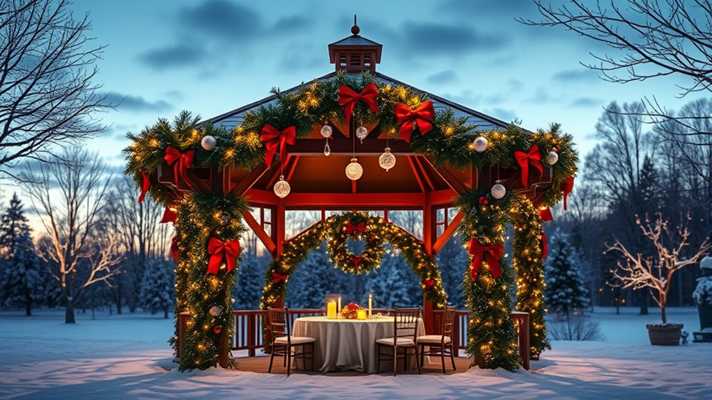 festive gazebo decorations ideas
