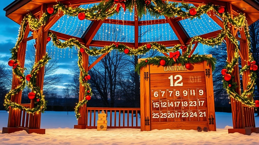 festive gazebo holiday decorations