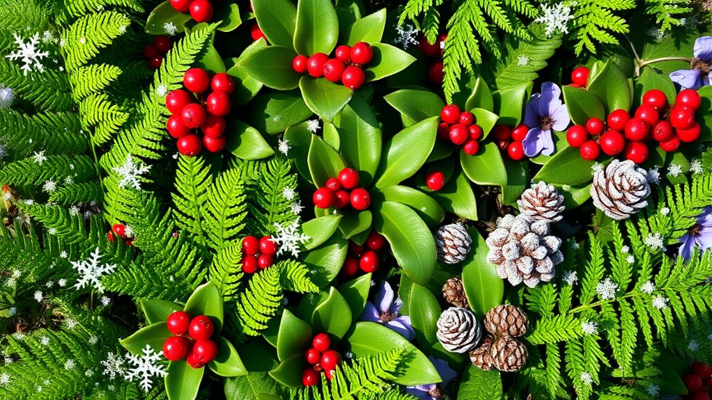 festive seasonal plant arrangements