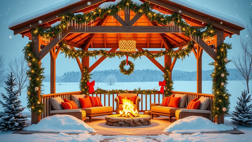 gazebo as winter space