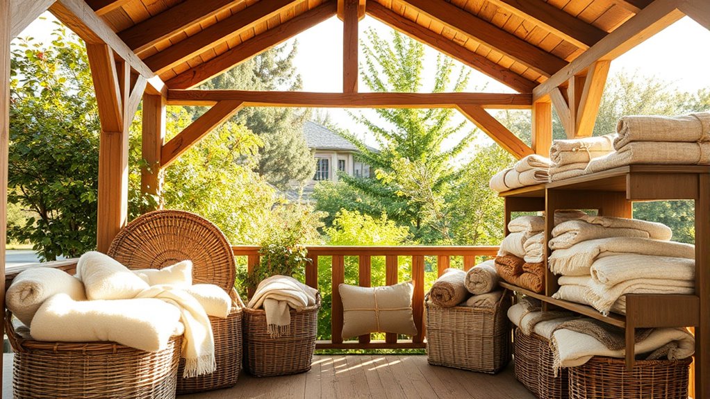 gazebo blanket storage solutions