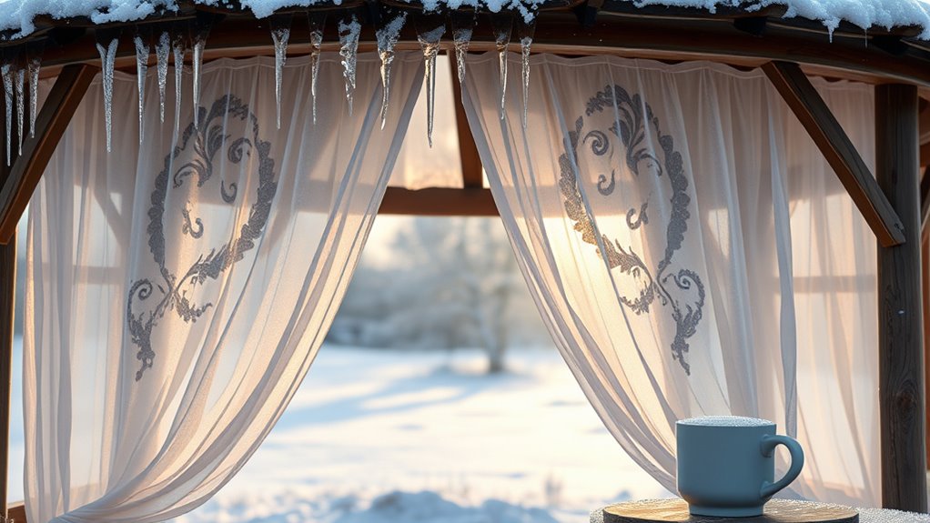 gazebo curtains winter effectiveness