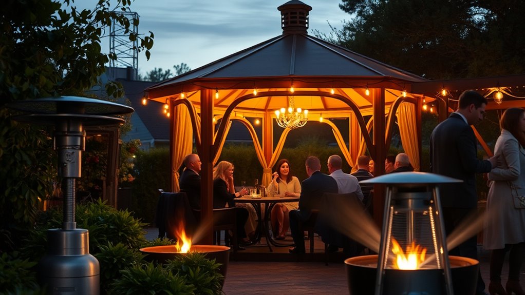 gazebo heating regulations compliance