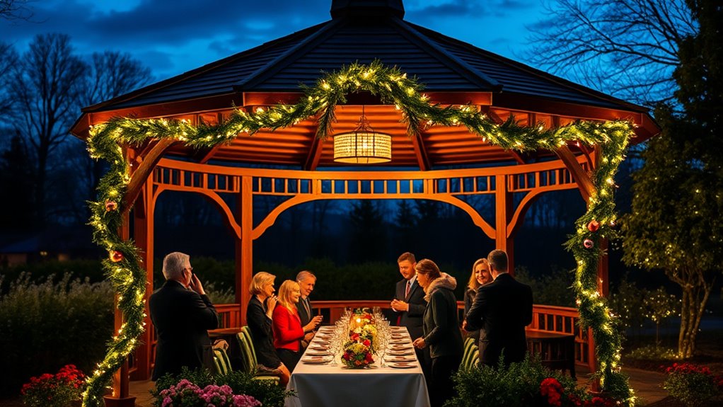 gazebo holiday event hosting