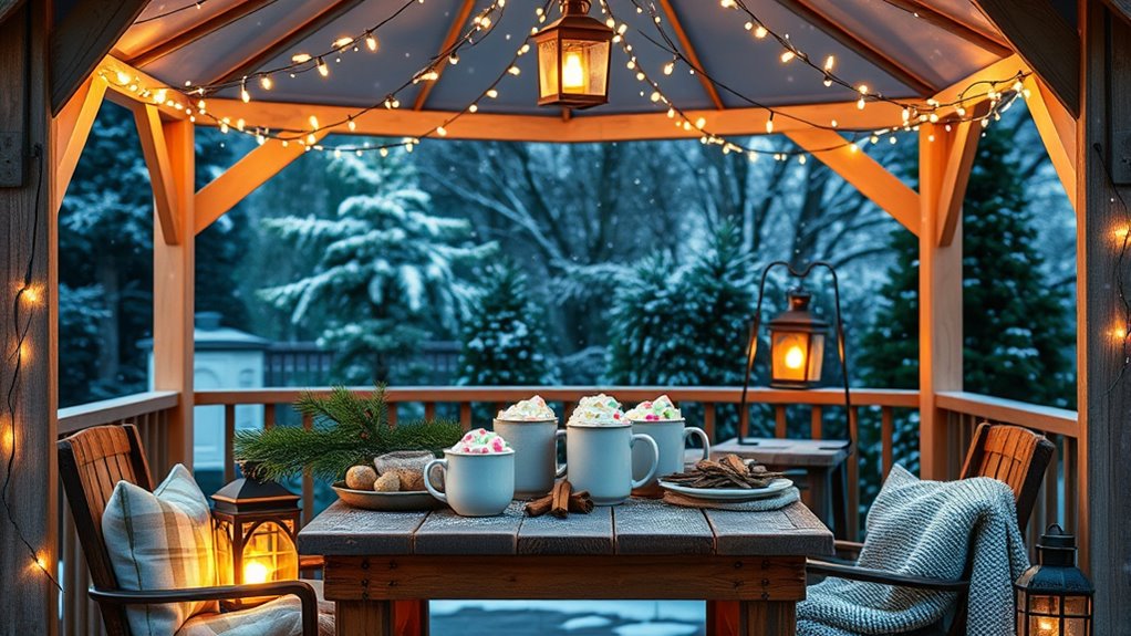 gazebo hot drink station