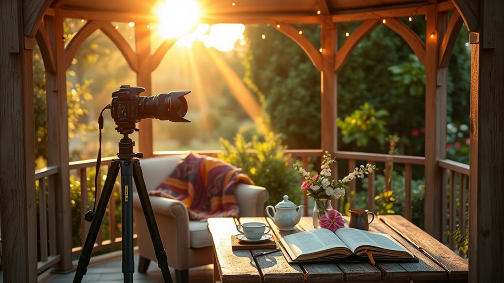 gazebo lifestyle vlogging setup