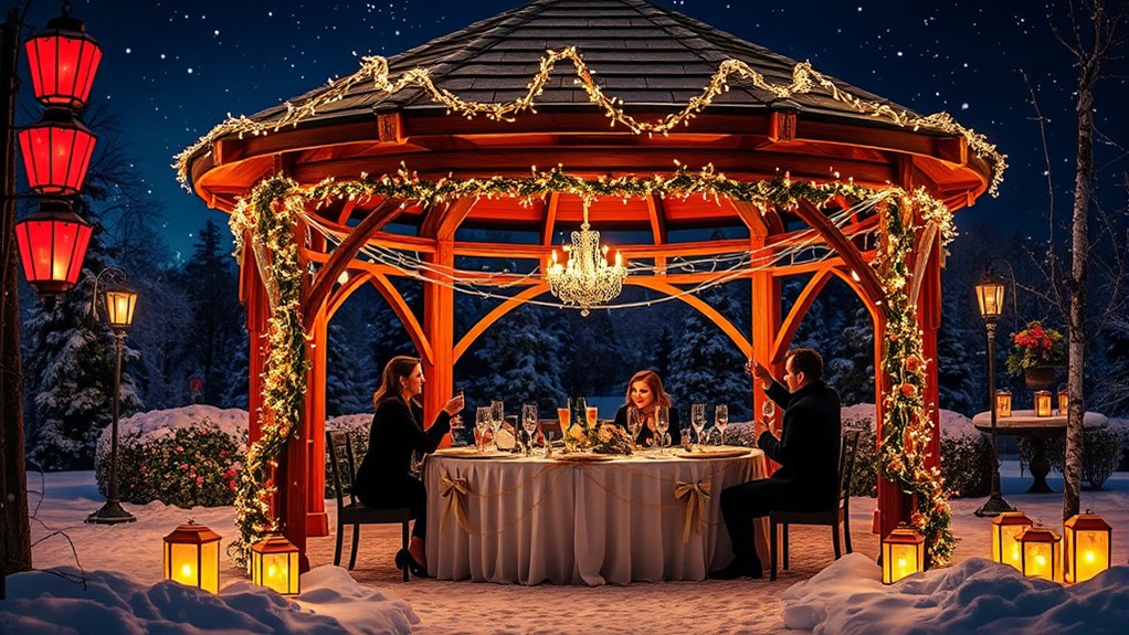 gazebo new year celebrations