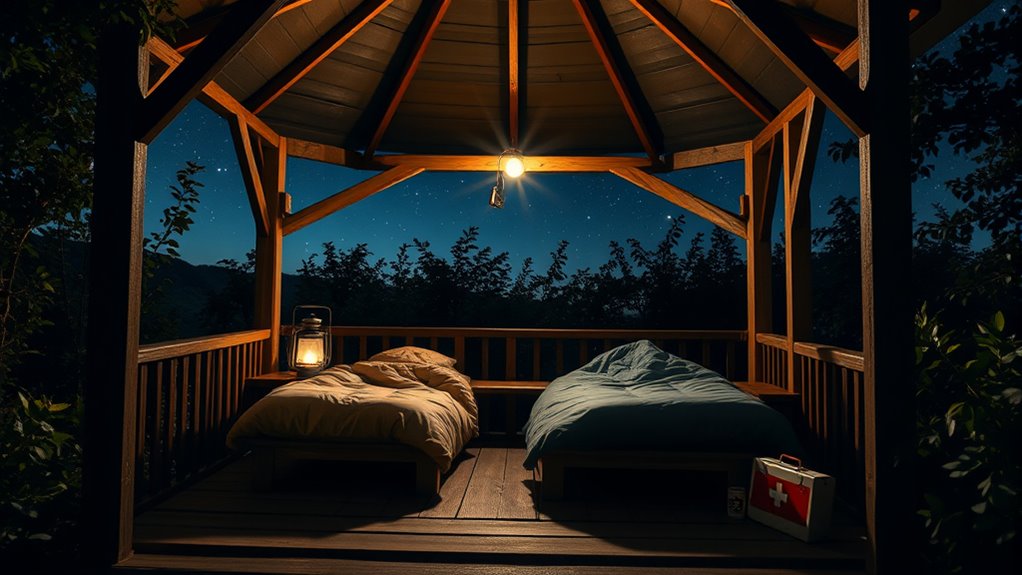 gazebo sleeping safety guidelines