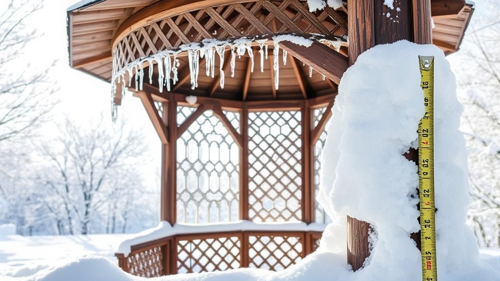 gazebo stability during snowfall
