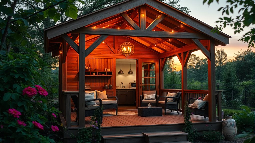 gazebo transformed into rental