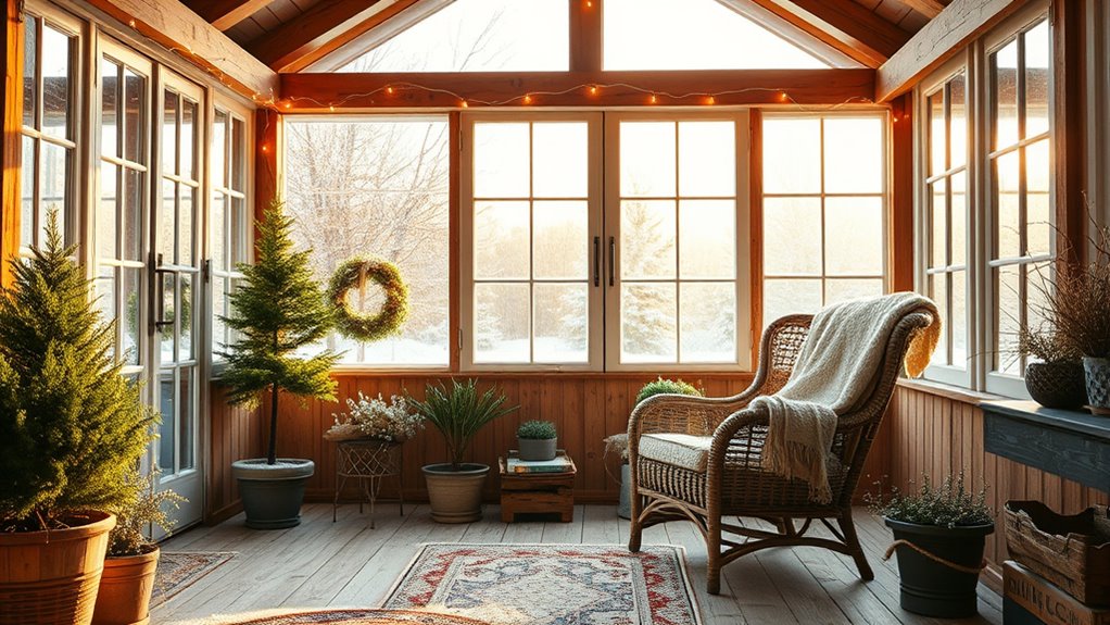 gazebo transformed into sunroom