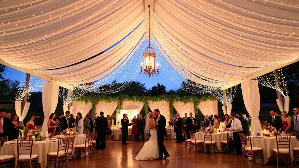 gazebo wedding reception extension