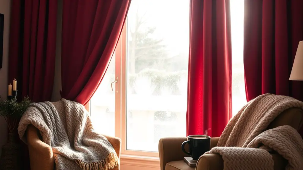 heat retaining winter curtains