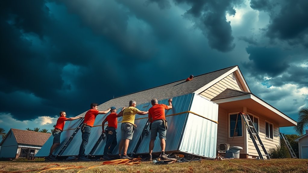 heavy storm panel installation