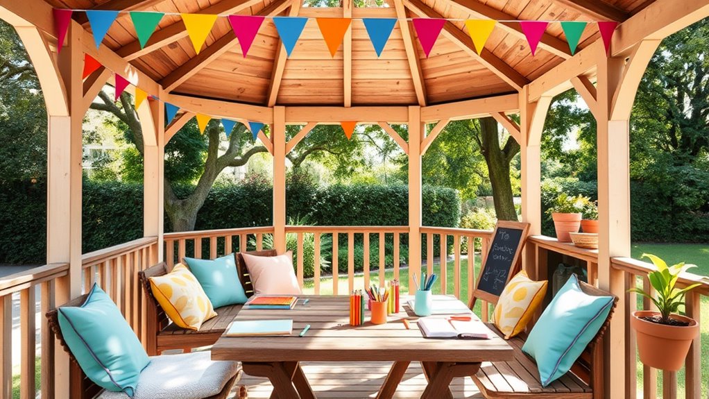 homework corner in gazebo