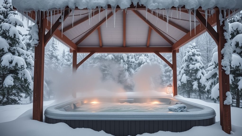 hot tub winter safety
