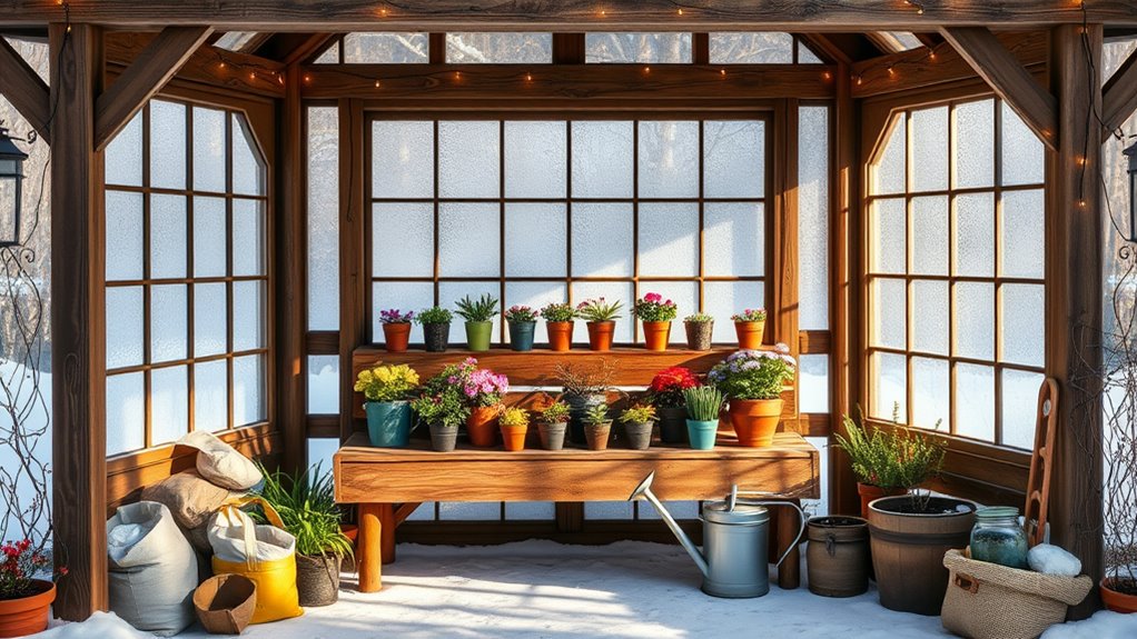 indoor gardening workspace creation