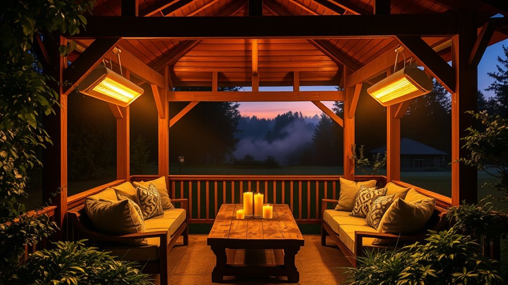 infrared heaters for gazebos