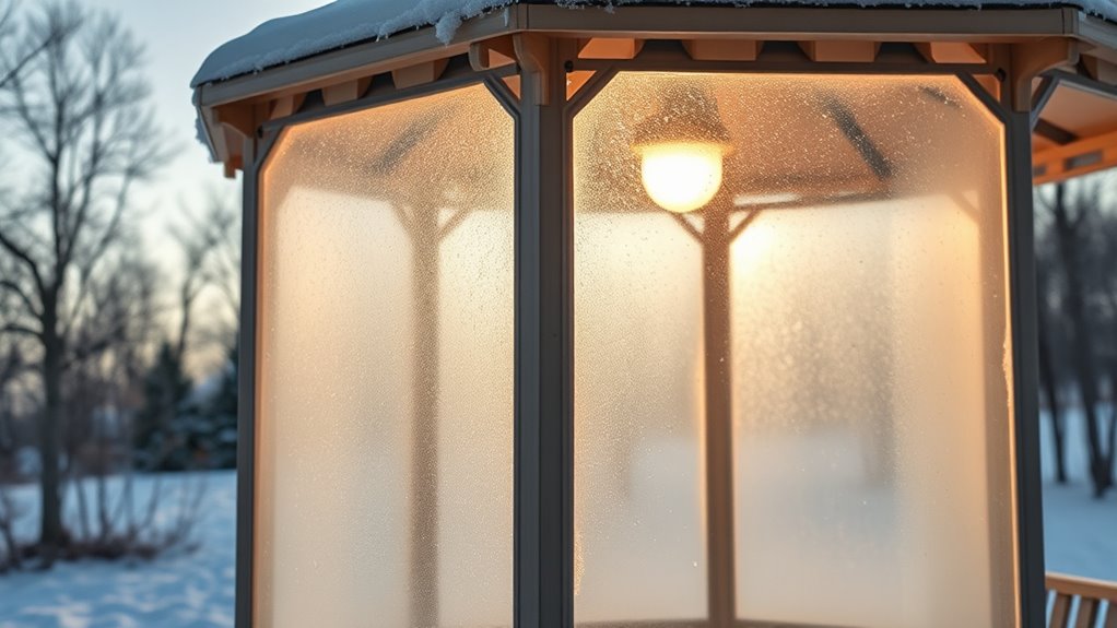 install seasonal gazebo panels