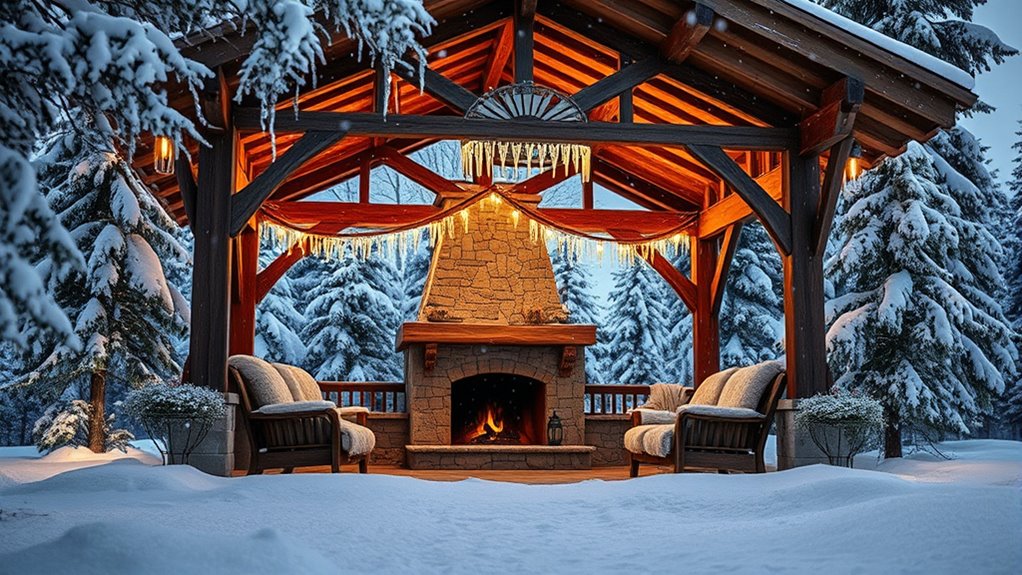 luxury winter gazebo design