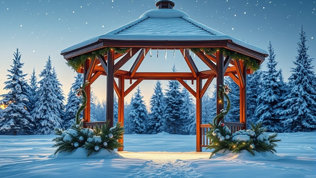 magical winter gazebo transformation