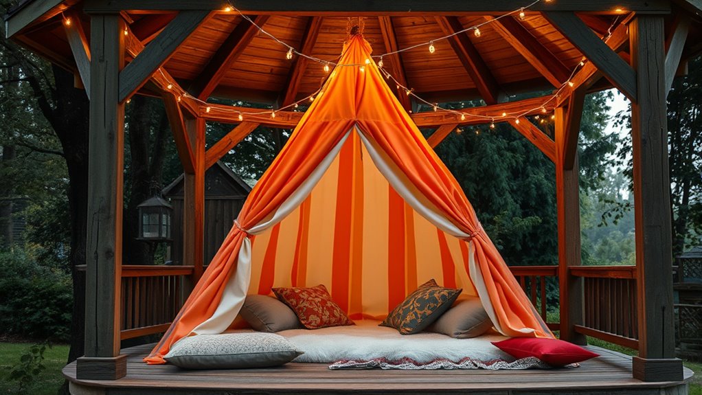 mini tent setup gazebo