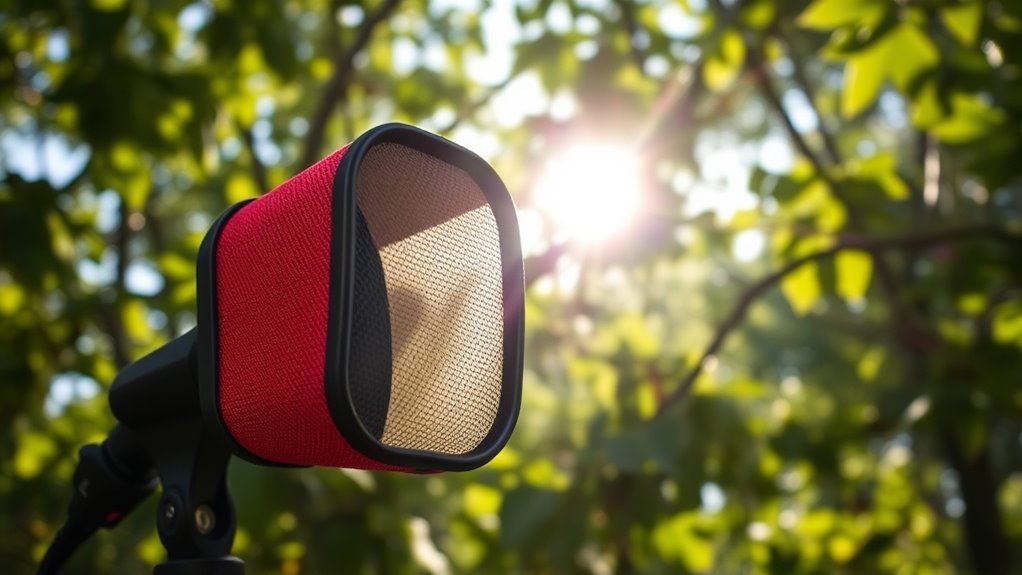 minimizing external wind sounds