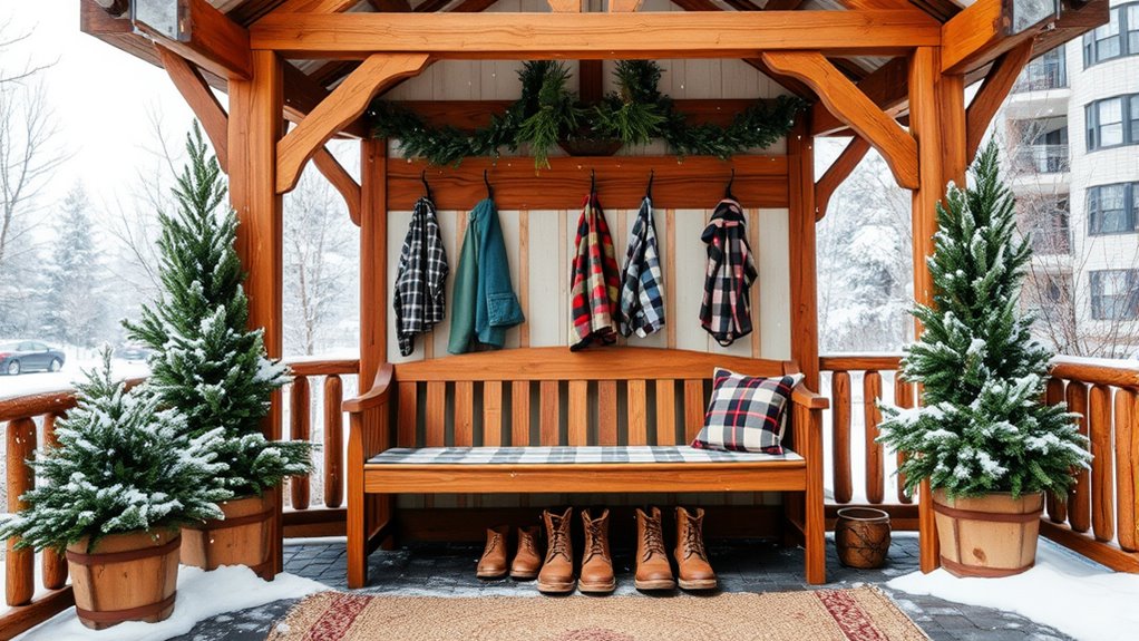mudroom addition for gazebo