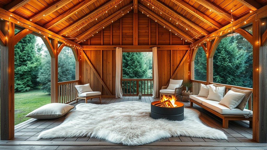 nordic inspired gazebo interior design