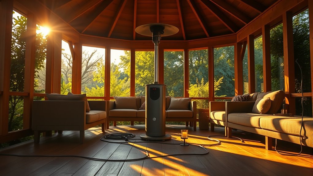 organized wiring in gazebos