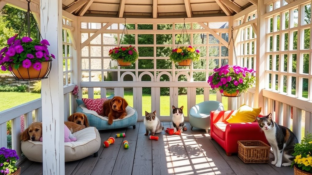 outdoor pet living space