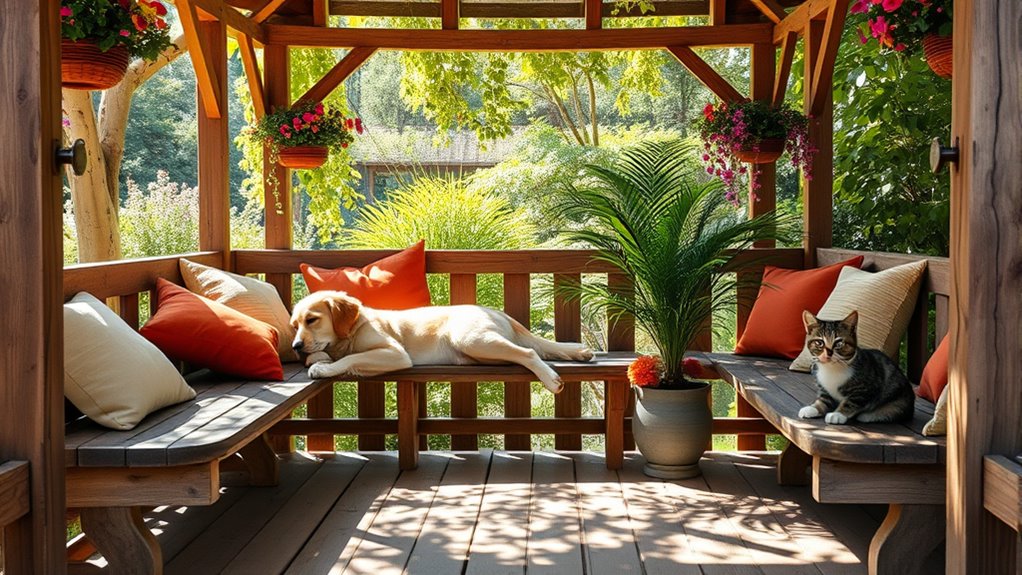pet friendly gazebo warmth