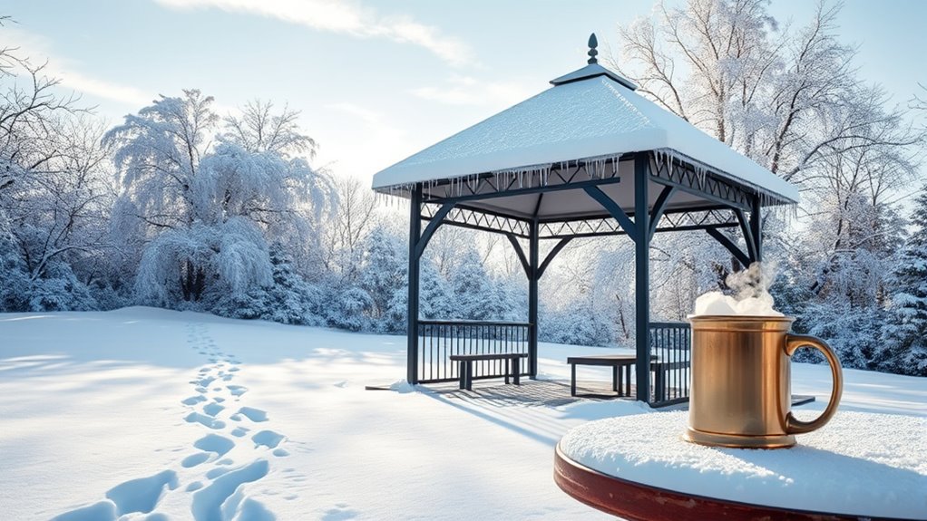 portable gazebos withstand snow