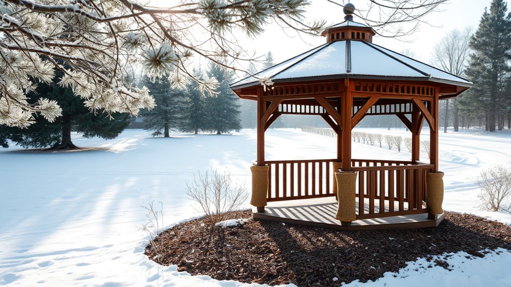 prevent frost damage gazebo