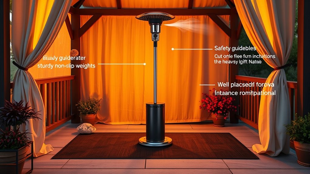 prevent heater tip overs safely