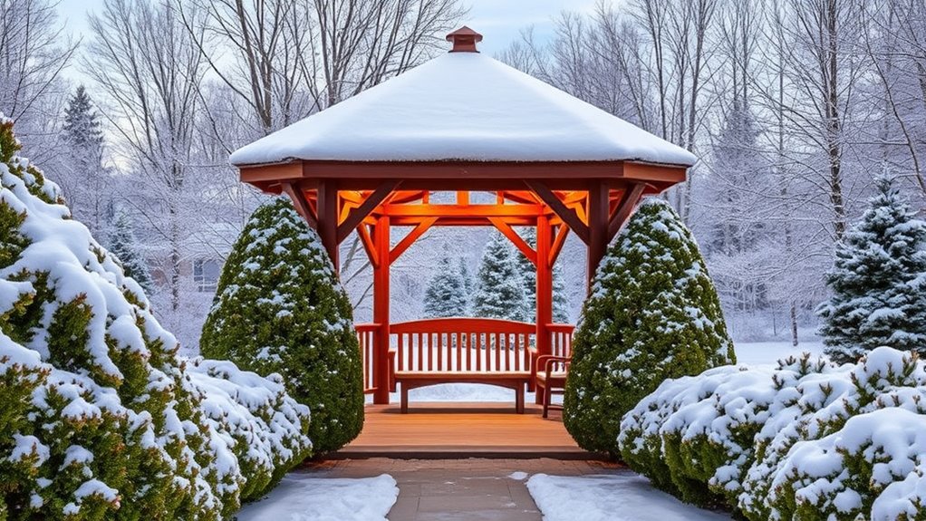 prevent winter gazebo issues