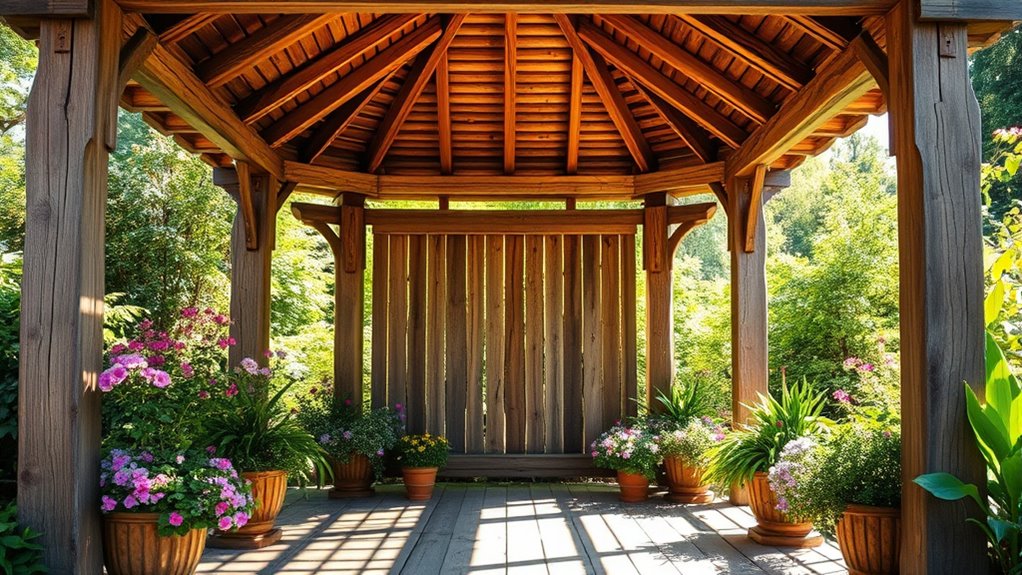 recycled wood gazebo makeover