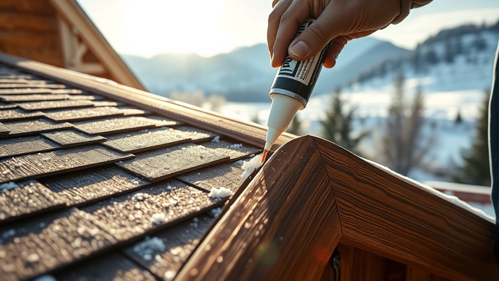 reinforce roof joints winter