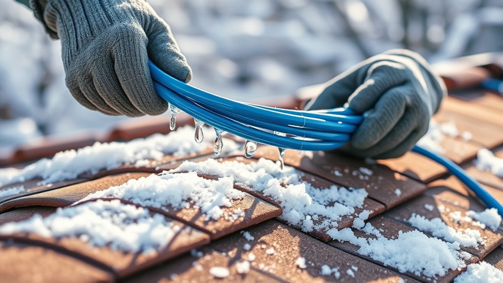 roof heating cable installation