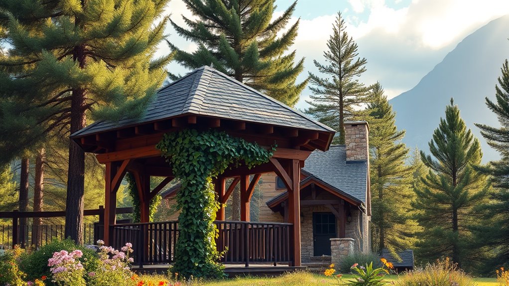 rustic retreat in nature