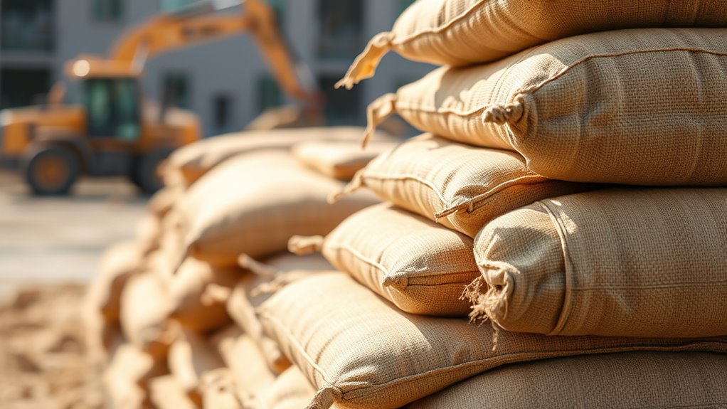 sandbags enhance structural stability