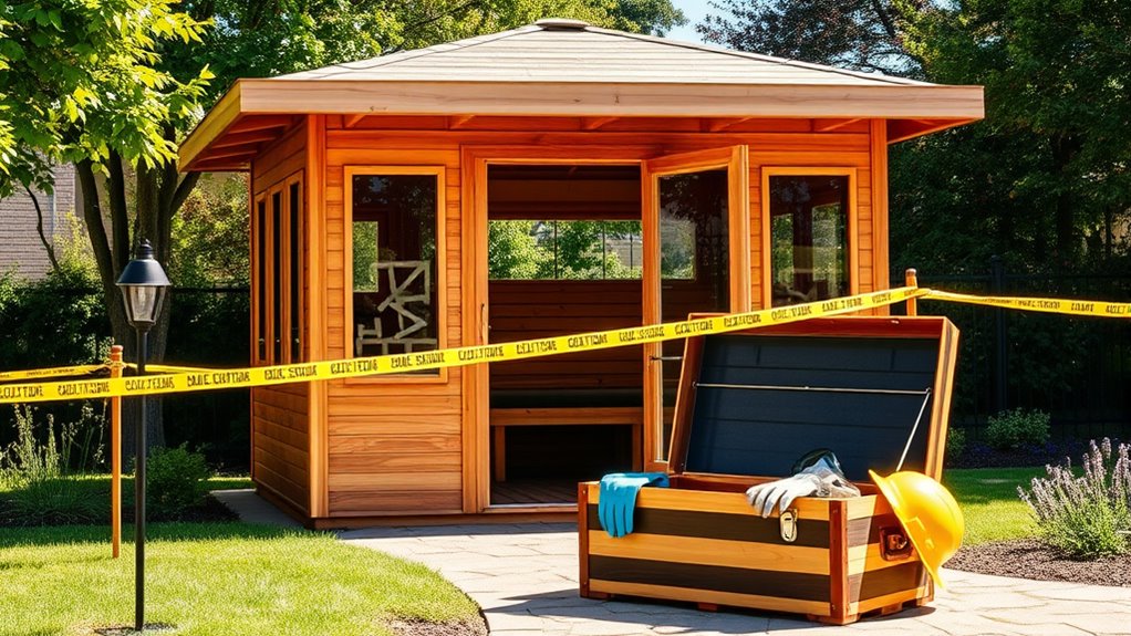 sauna construction safety guidelines