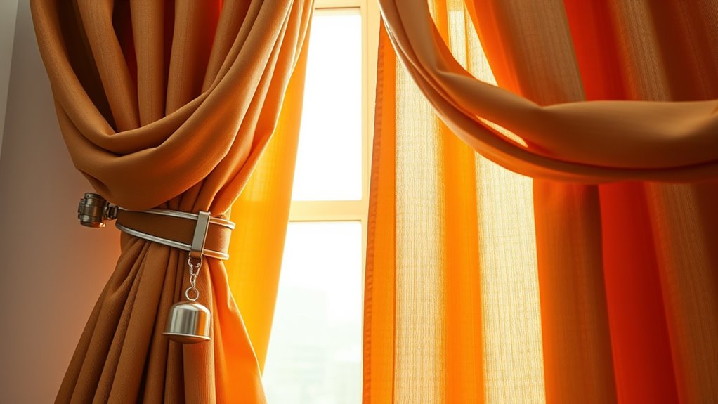 secure curtains for wind